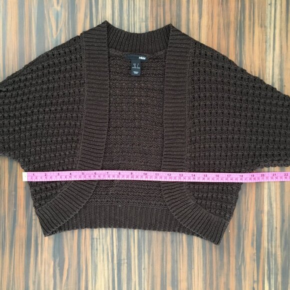 [H&M] Sparkly Brown Knit Shrug | S | Good - Picture 6 of 11